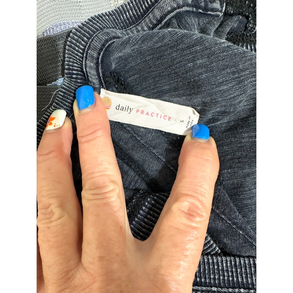 Anthropologie Daily Practice Size Small Maxi Tank Dress Distressed Gray/Blue - Picture 3 of 8